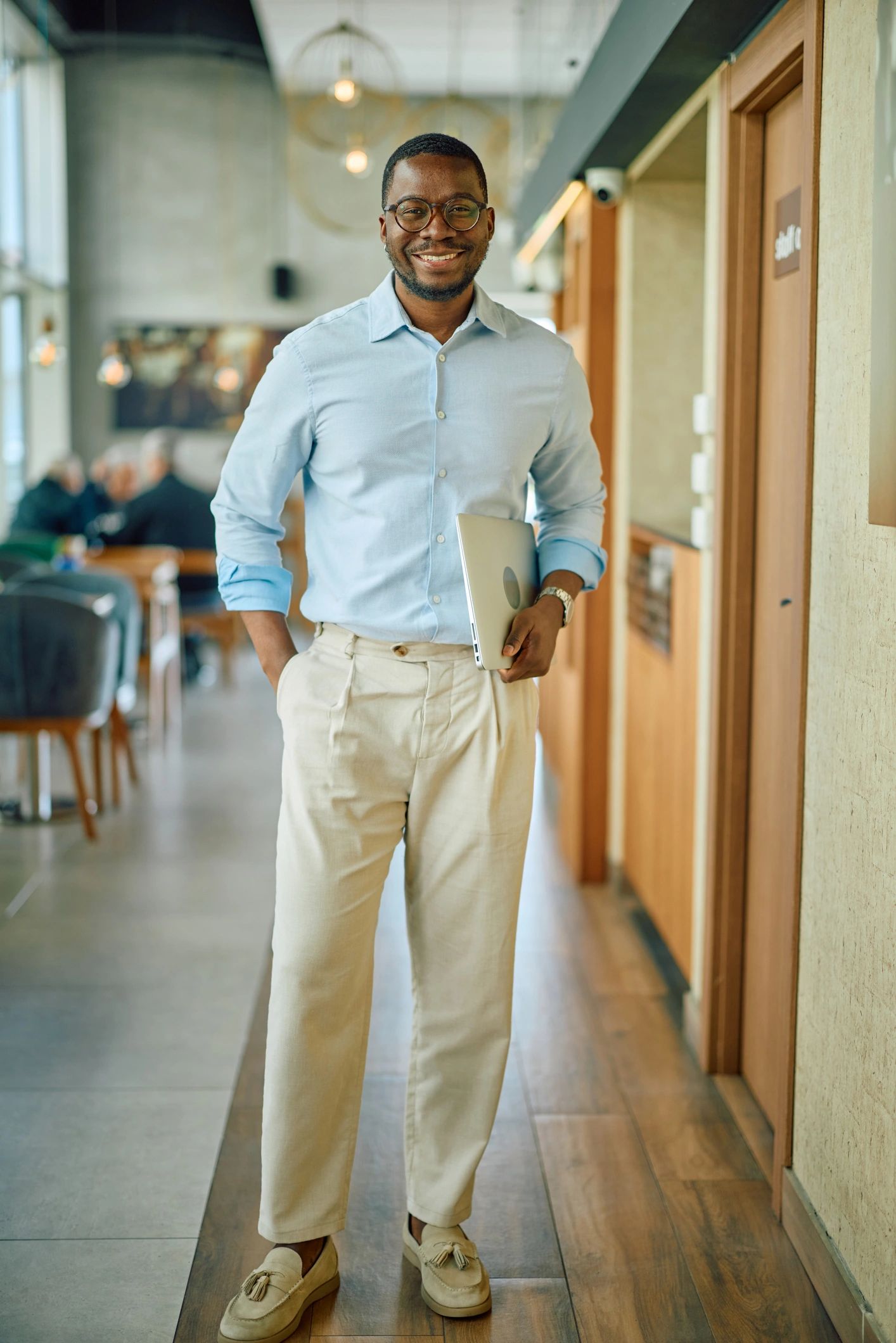 Smiling guest portrait for testimonial section